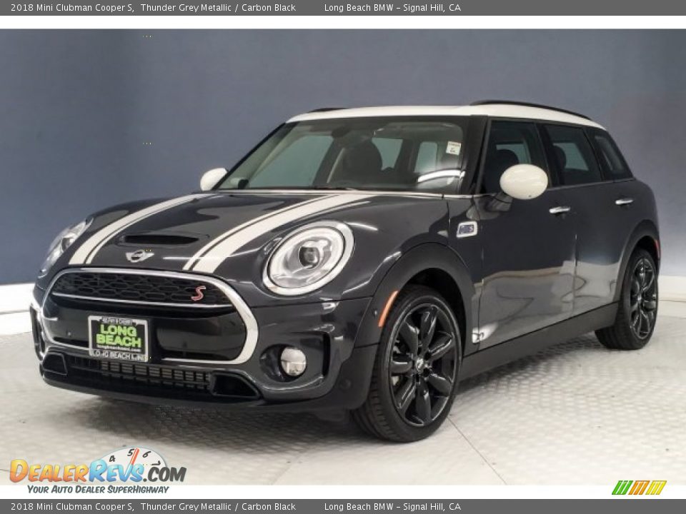 2018 Mini Clubman Cooper S Thunder Grey Metallic / Carbon Black Photo #13