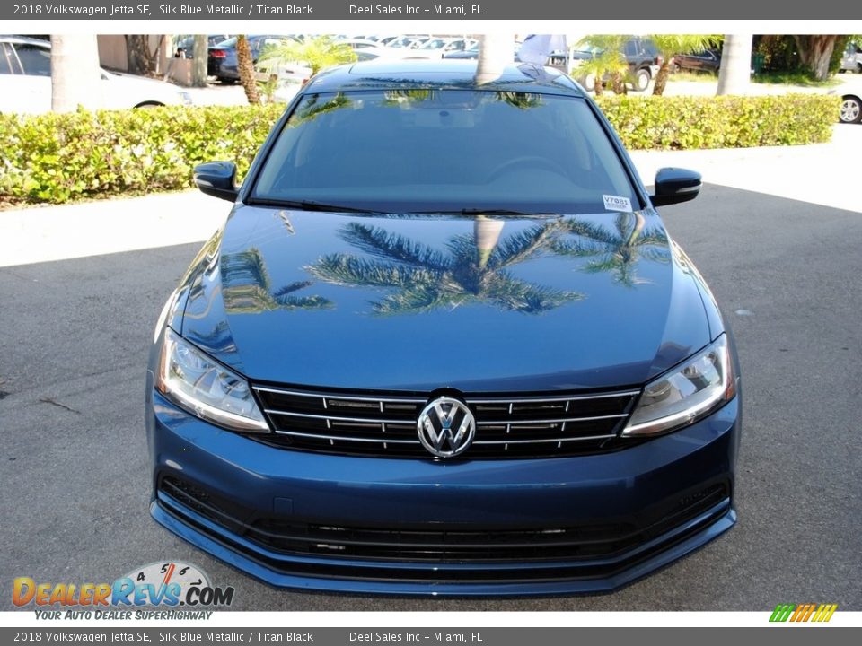 2018 Volkswagen Jetta SE Silk Blue Metallic / Titan Black Photo #3