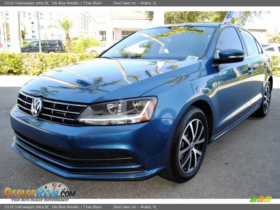 2018 Volkswagen Jetta SE Silk Blue Metallic / Titan Black Photo #5