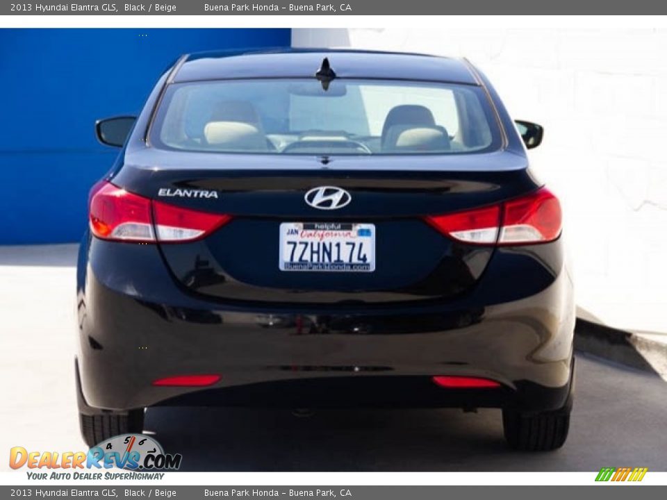 2013 Hyundai Elantra GLS Black / Beige Photo #10