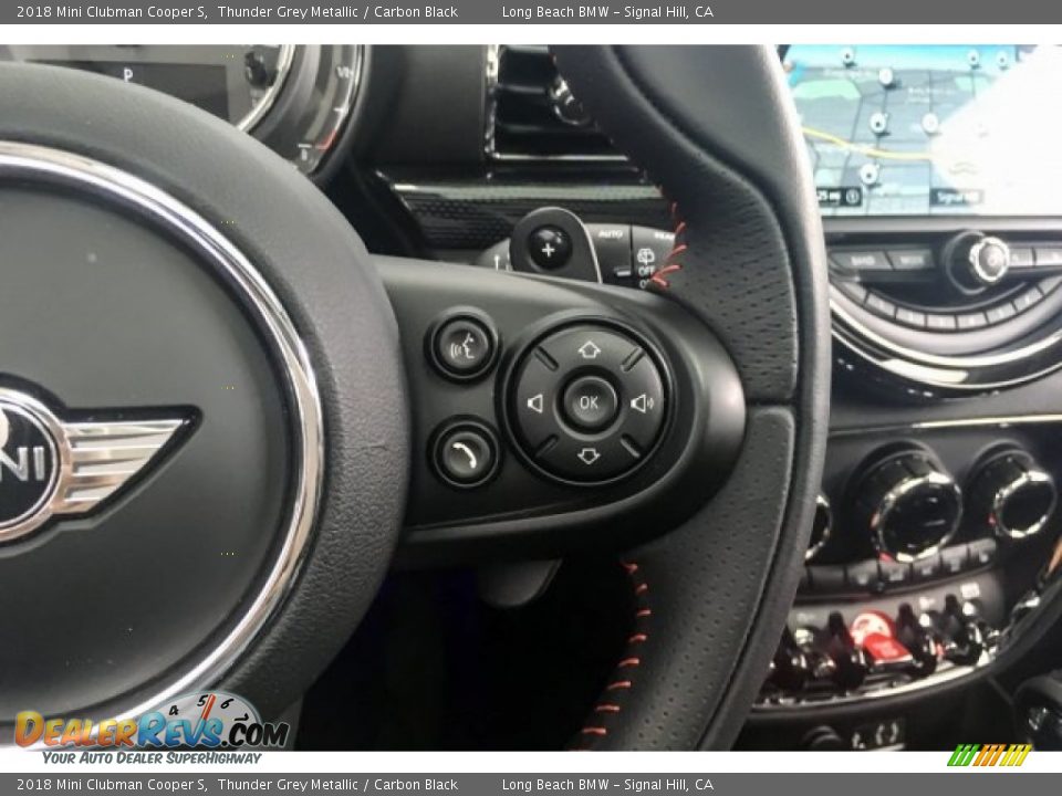 2018 Mini Clubman Cooper S Thunder Grey Metallic / Carbon Black Photo #17
