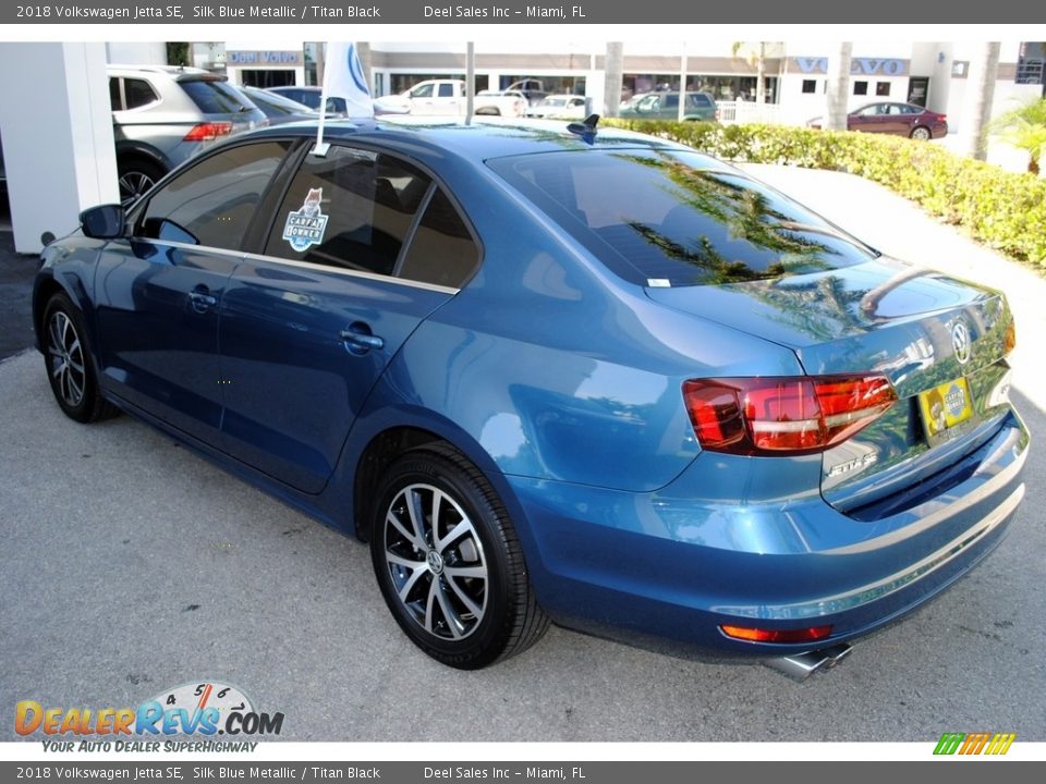 2018 Volkswagen Jetta SE Silk Blue Metallic / Titan Black Photo #6