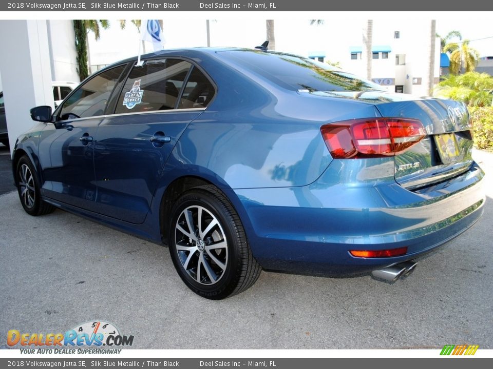 2018 Volkswagen Jetta SE Silk Blue Metallic / Titan Black Photo #7