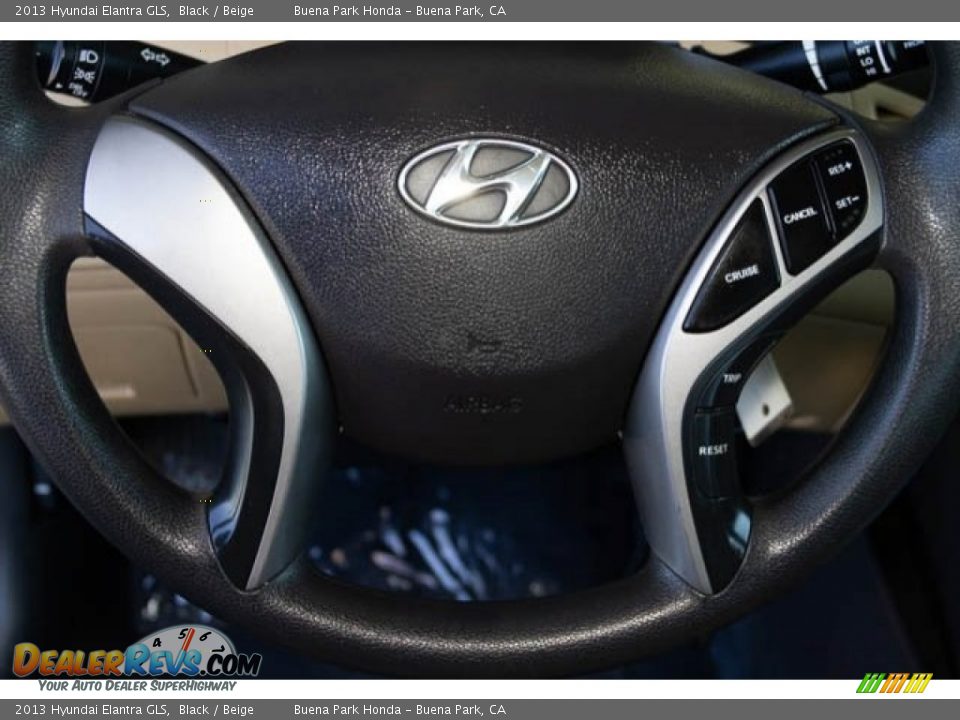 2013 Hyundai Elantra GLS Black / Beige Photo #14