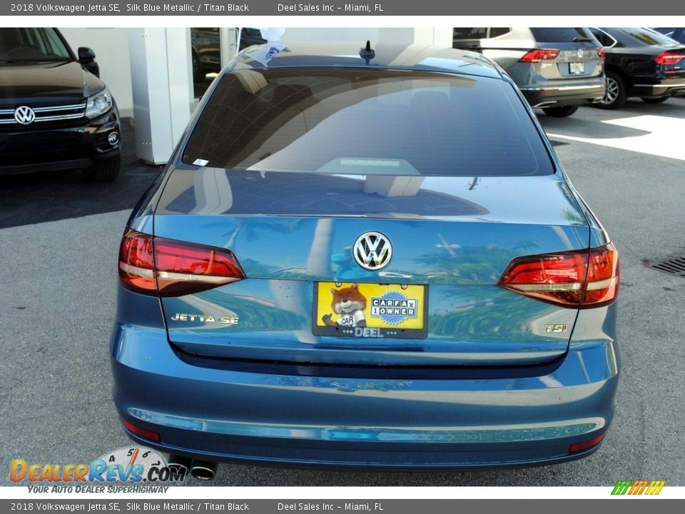 2018 Volkswagen Jetta SE Silk Blue Metallic / Titan Black Photo #8