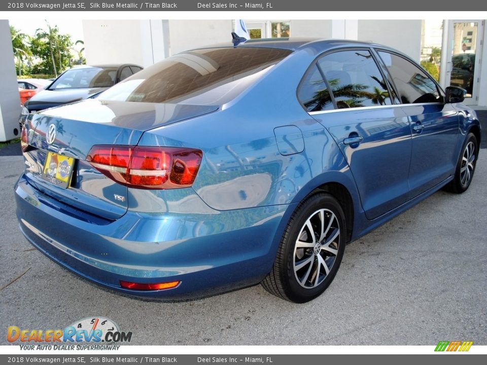 2018 Volkswagen Jetta SE Silk Blue Metallic / Titan Black Photo #10