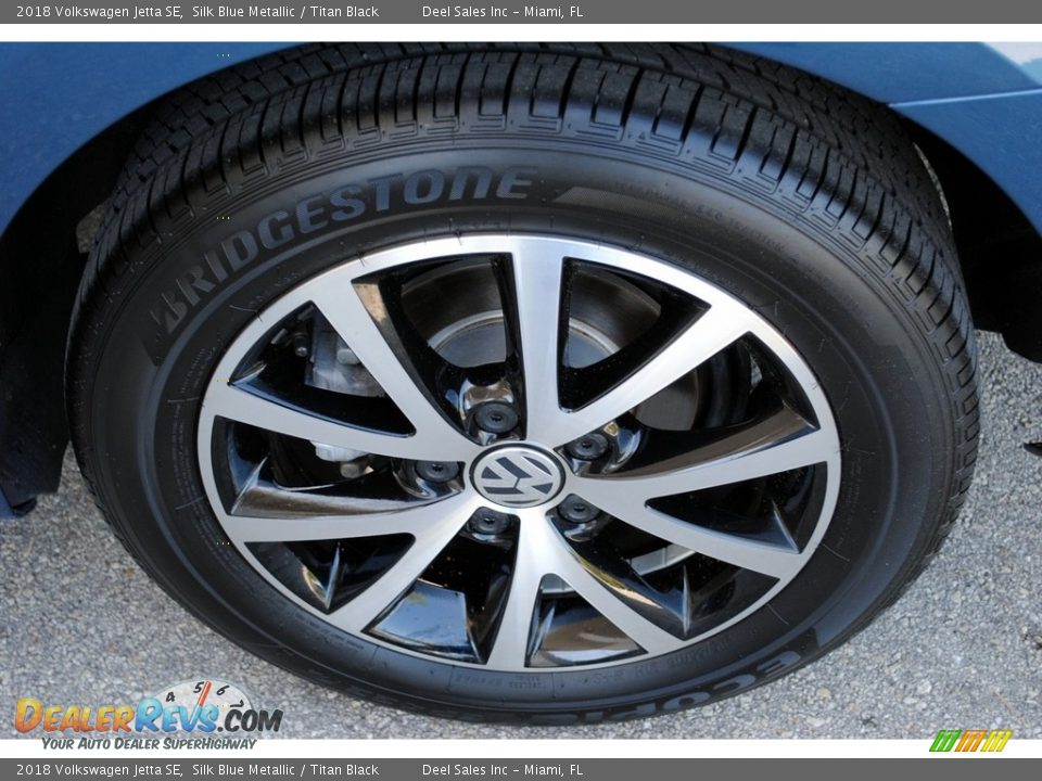 2018 Volkswagen Jetta SE Silk Blue Metallic / Titan Black Photo #11