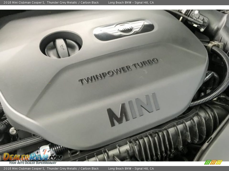 2018 Mini Clubman Cooper S Thunder Grey Metallic / Carbon Black Photo #28
