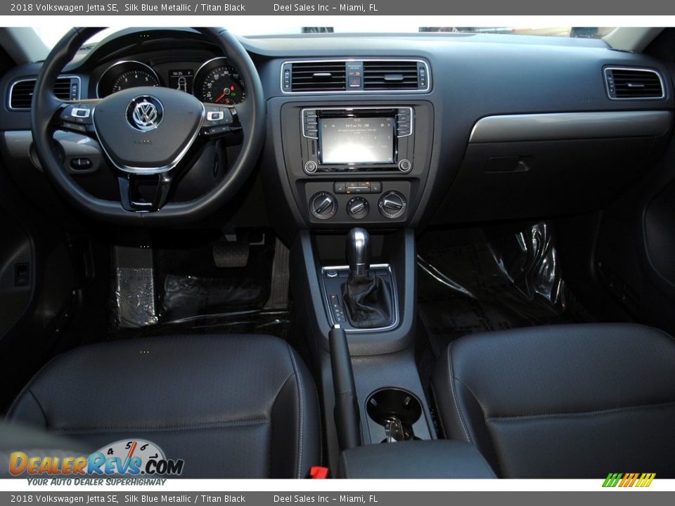 2018 Volkswagen Jetta SE Silk Blue Metallic / Titan Black Photo #13