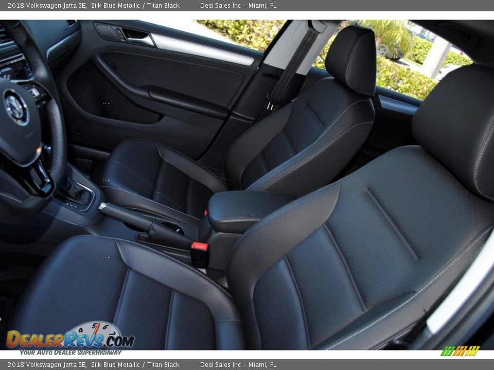 2018 Volkswagen Jetta SE Silk Blue Metallic / Titan Black Photo #15
