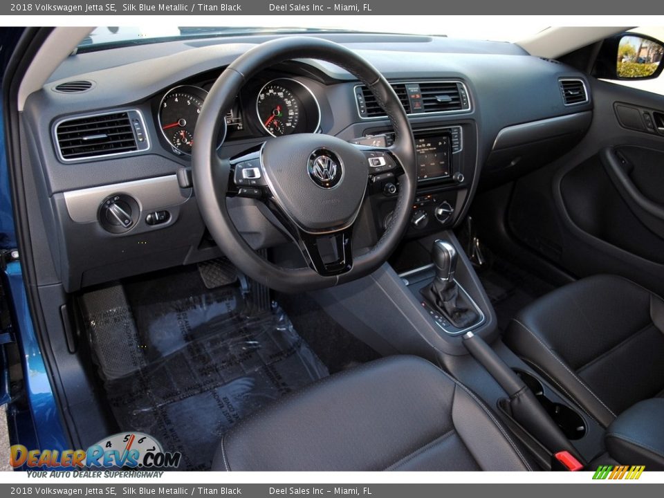 2018 Volkswagen Jetta SE Silk Blue Metallic / Titan Black Photo #17