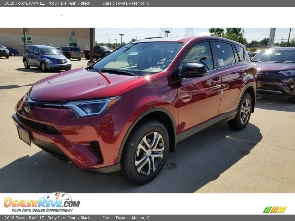 2018 Toyota RAV4 LE Ruby Flare Pearl / Black Photo #1