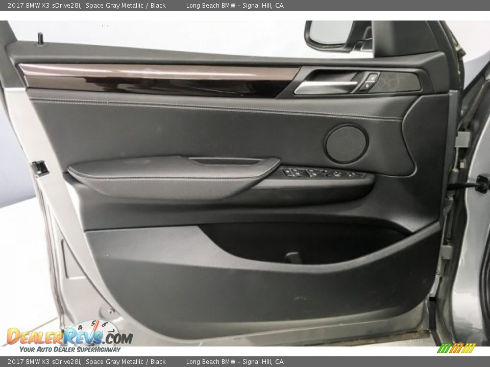 2017 BMW X3 sDrive28i Space Gray Metallic / Black Photo #22