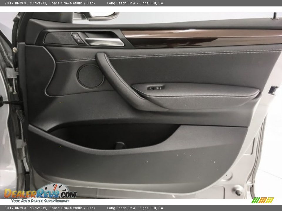 2017 BMW X3 sDrive28i Space Gray Metallic / Black Photo #24