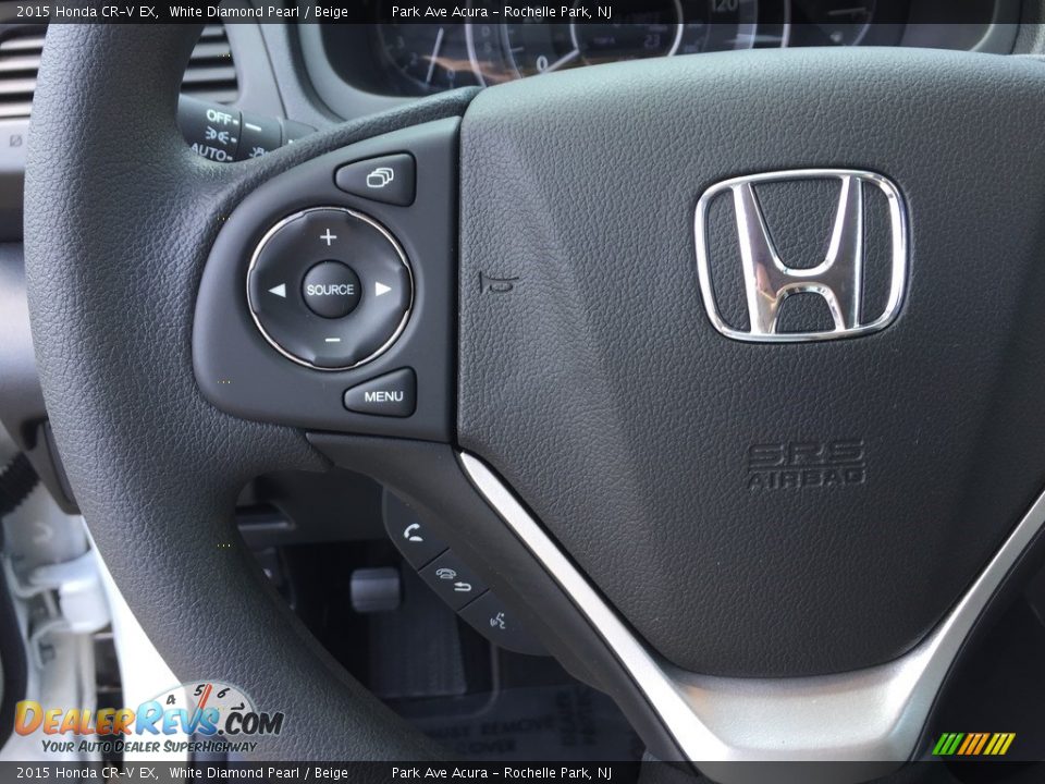 2015 Honda CR-V EX White Diamond Pearl / Beige Photo #17