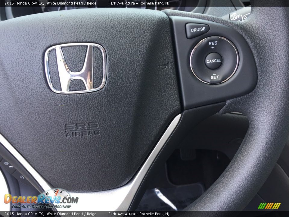 2015 Honda CR-V EX White Diamond Pearl / Beige Photo #18