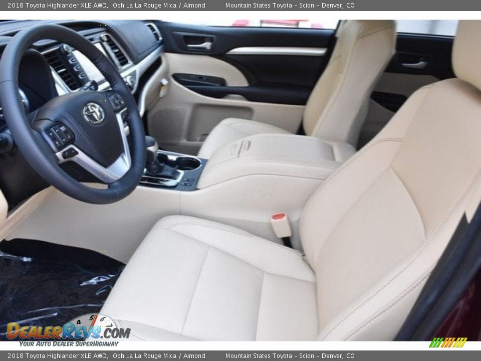 2018 Toyota Highlander XLE AWD Ooh La La Rouge Mica / Almond Photo #6