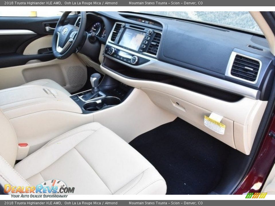 2018 Toyota Highlander XLE AWD Ooh La La Rouge Mica / Almond Photo #11