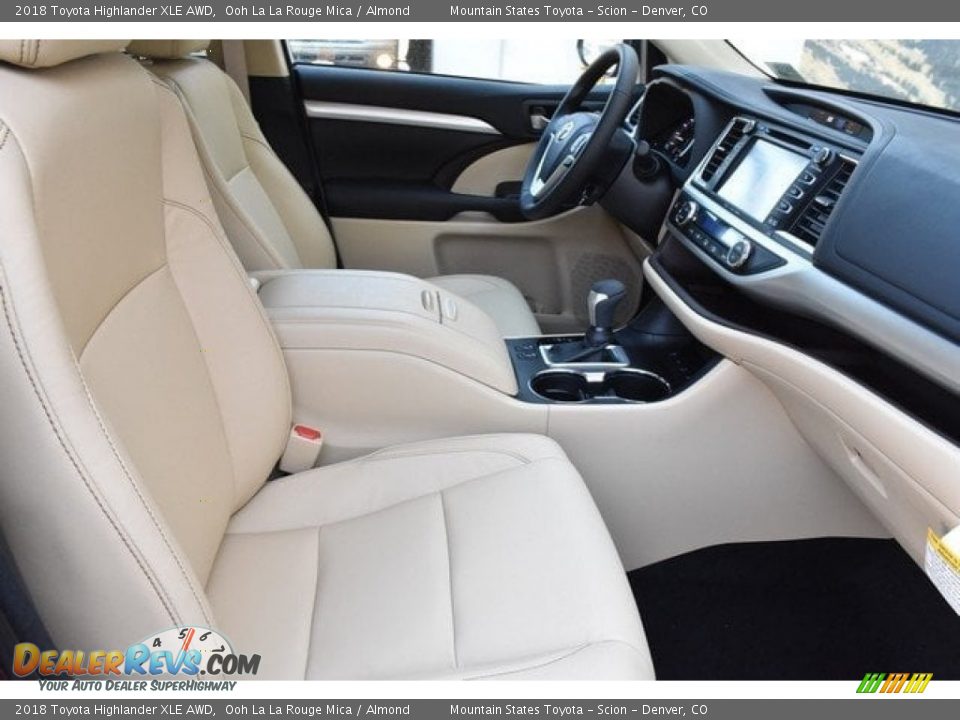 2018 Toyota Highlander XLE AWD Ooh La La Rouge Mica / Almond Photo #12
