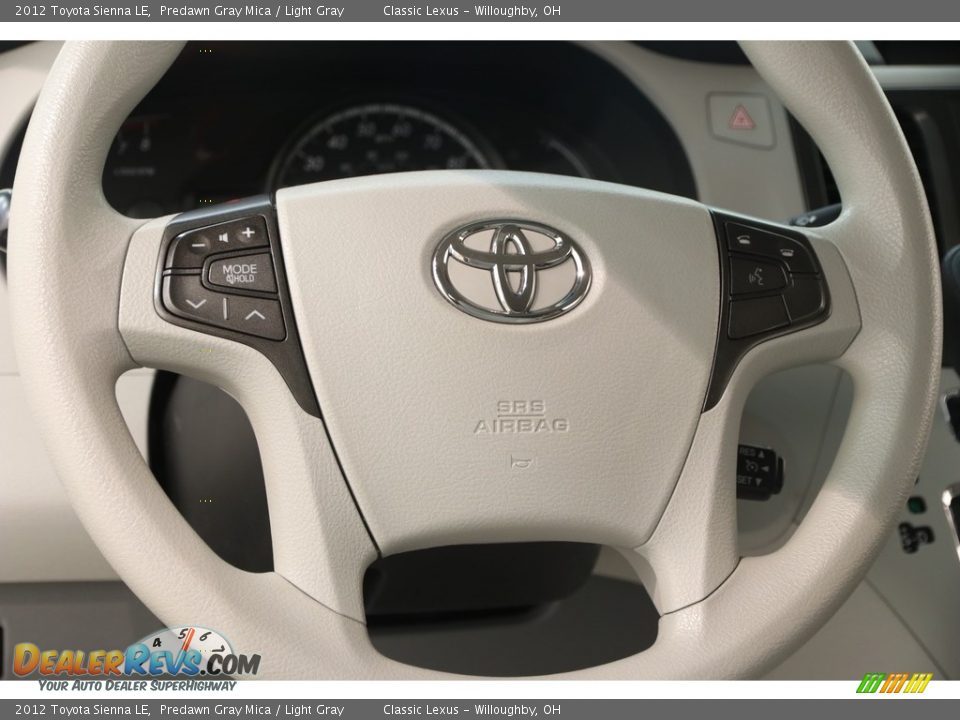 2012 Toyota Sienna LE Predawn Gray Mica / Light Gray Photo #7