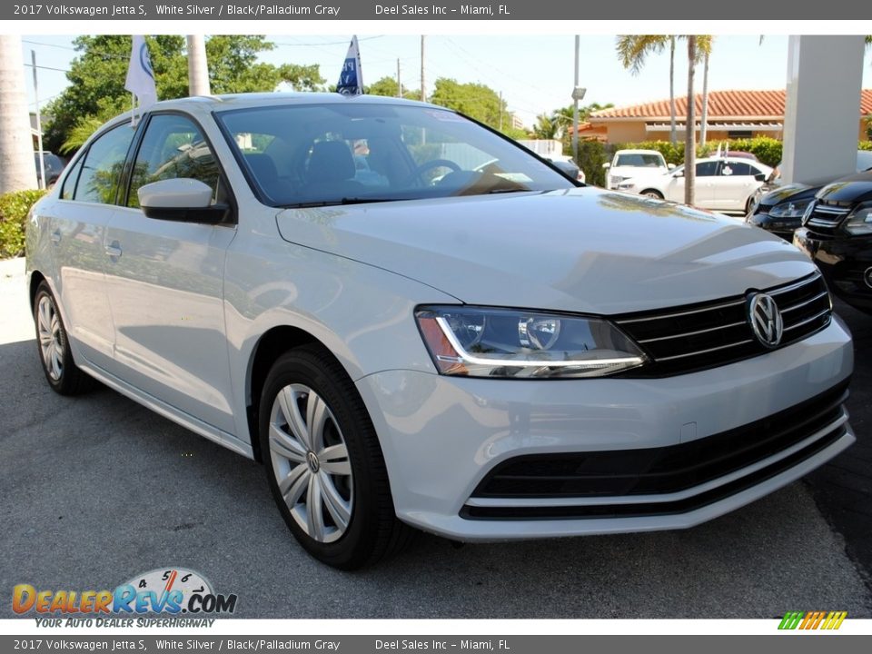 2017 Volkswagen Jetta S White Silver / Black/Palladium Gray Photo #2