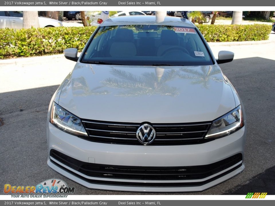 2017 Volkswagen Jetta S White Silver / Black/Palladium Gray Photo #3