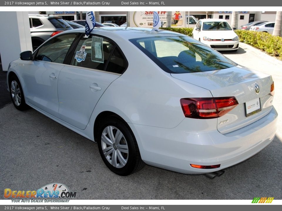 2017 Volkswagen Jetta S White Silver / Black/Palladium Gray Photo #5