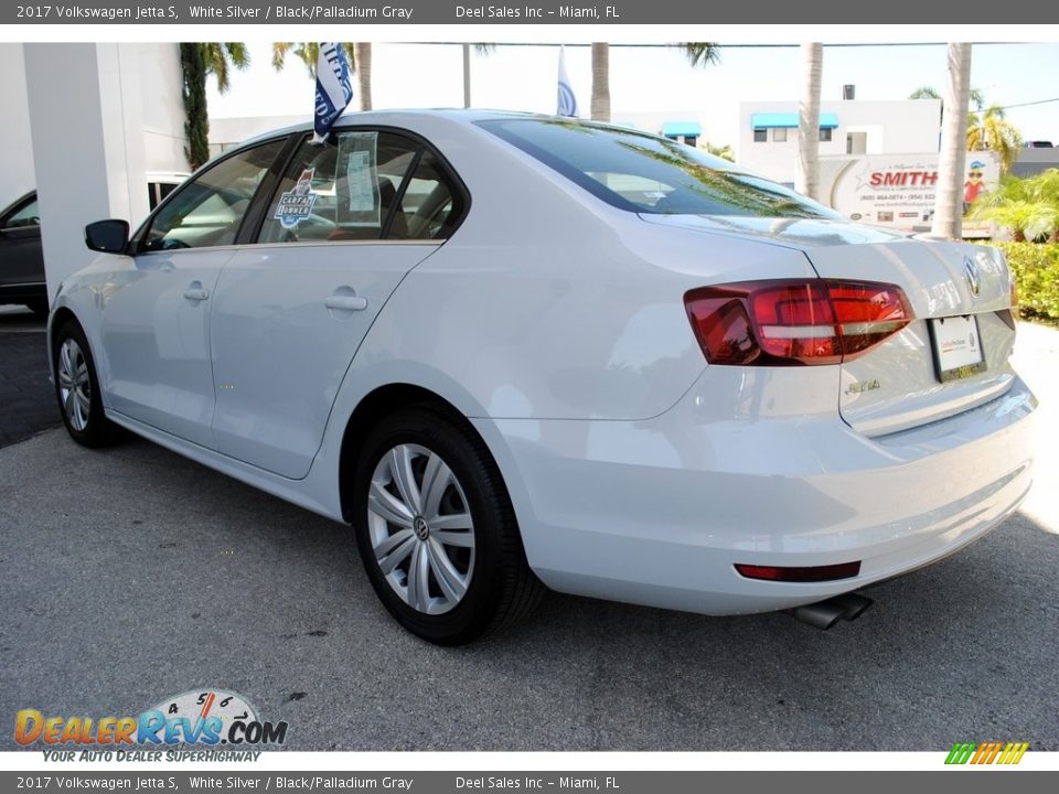 2017 Volkswagen Jetta S White Silver / Black/Palladium Gray Photo #6