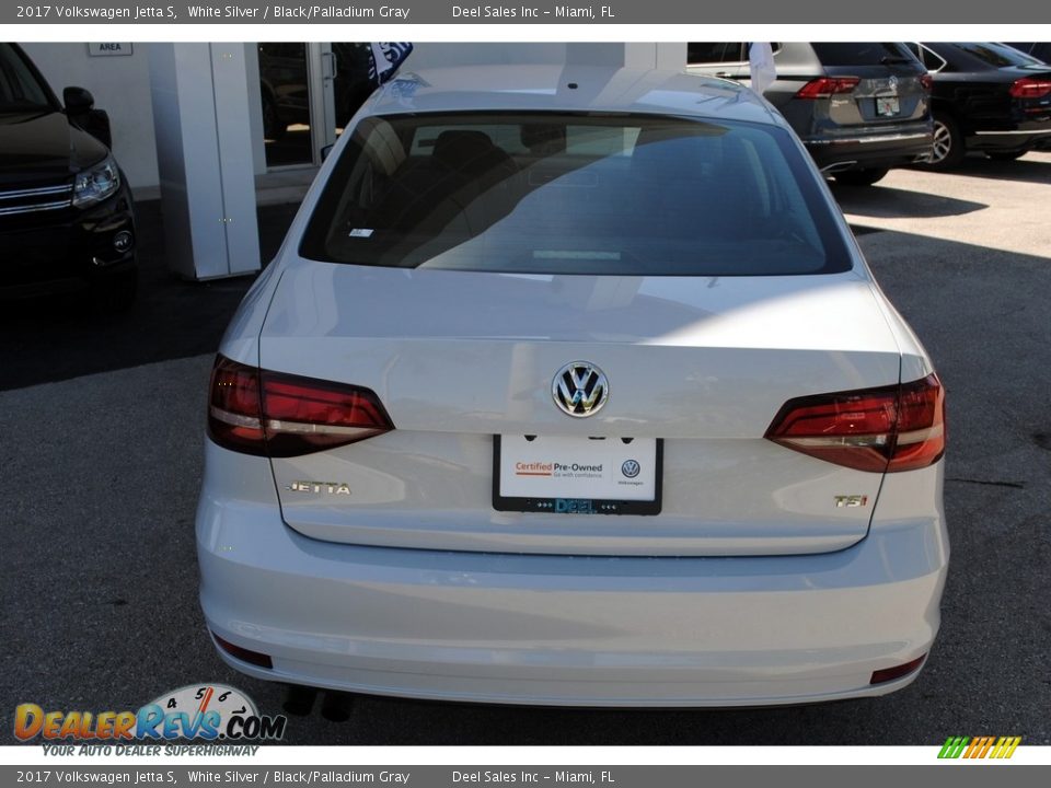 2017 Volkswagen Jetta S White Silver / Black/Palladium Gray Photo #7
