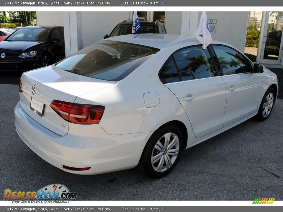 2017 Volkswagen Jetta S White Silver / Black/Palladium Gray Photo #8