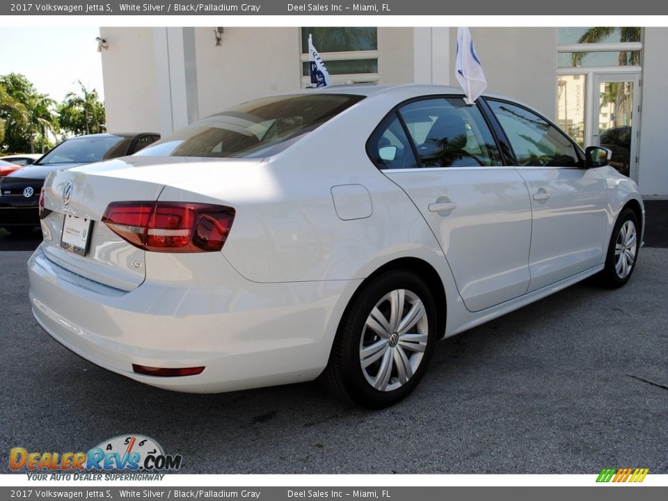 2017 Volkswagen Jetta S White Silver / Black/Palladium Gray Photo #9