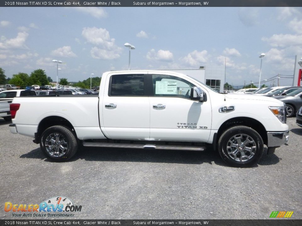2018 Nissan TITAN XD SL Crew Cab 4x4 Glacier White / Black Photo #3