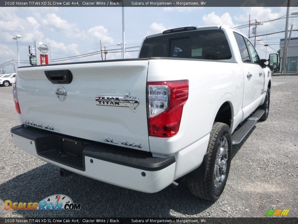 2018 Nissan TITAN XD SL Crew Cab 4x4 Glacier White / Black Photo #4