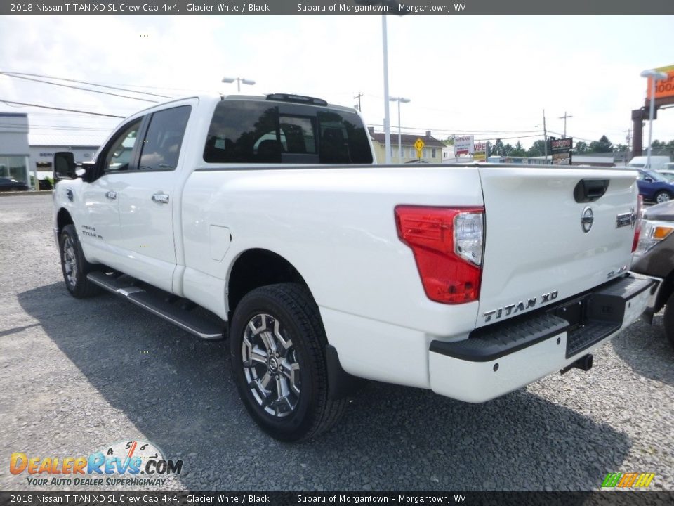 2018 Nissan TITAN XD SL Crew Cab 4x4 Glacier White / Black Photo #6