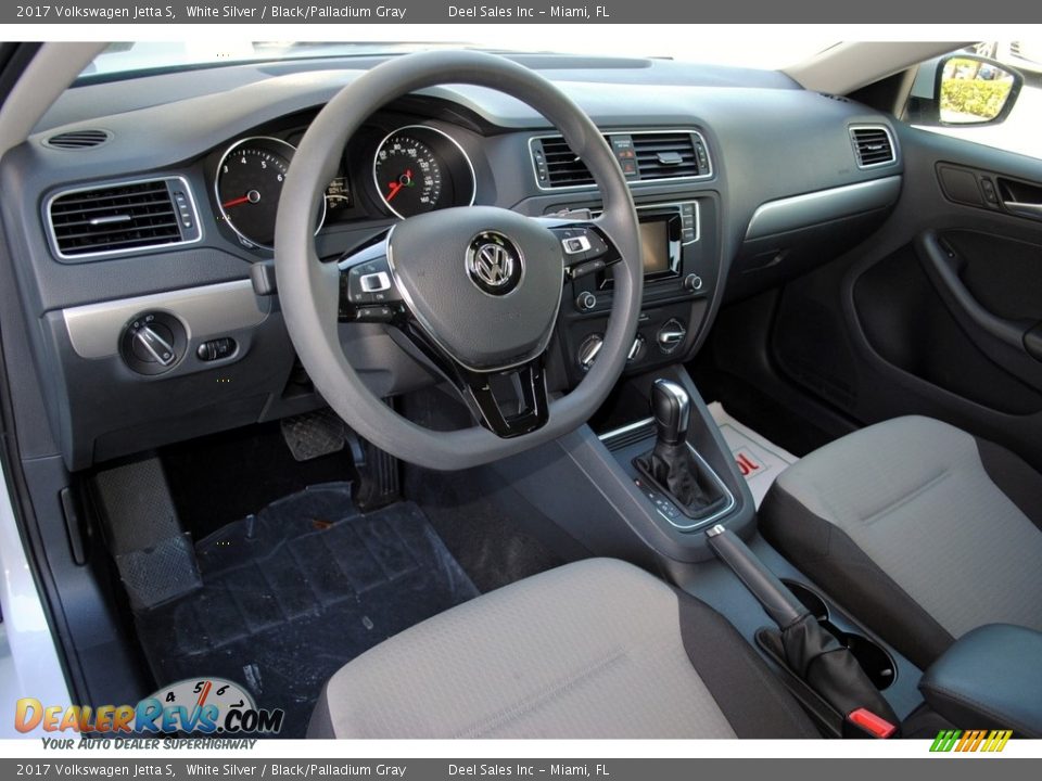 2017 Volkswagen Jetta S White Silver / Black/Palladium Gray Photo #15
