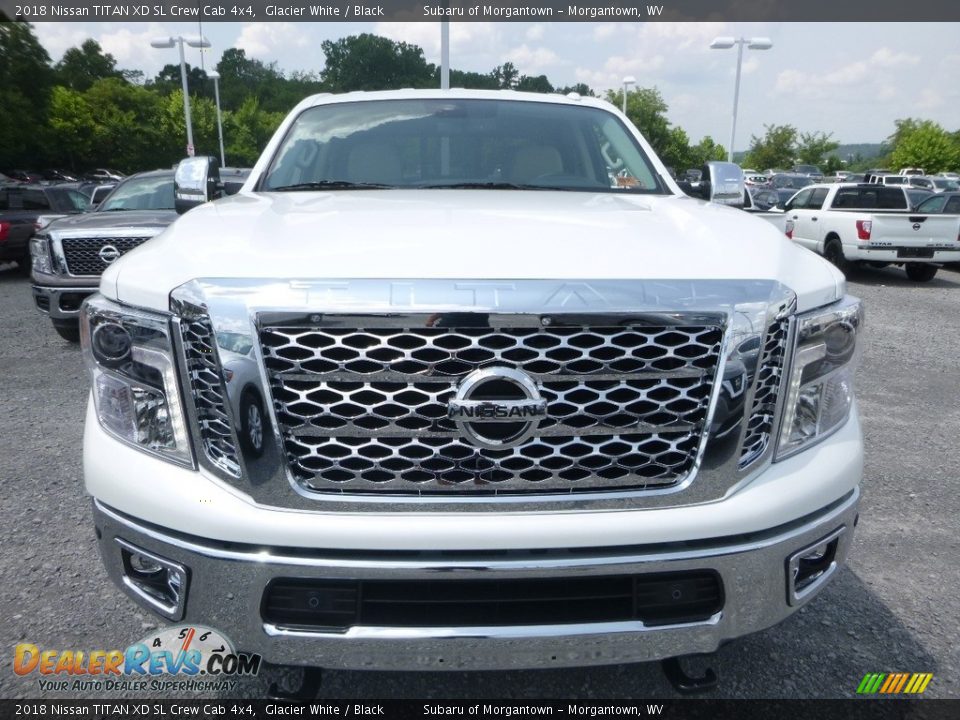 2018 Nissan TITAN XD SL Crew Cab 4x4 Glacier White / Black Photo #9
