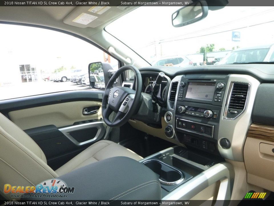 2018 Nissan TITAN XD SL Crew Cab 4x4 Glacier White / Black Photo #11