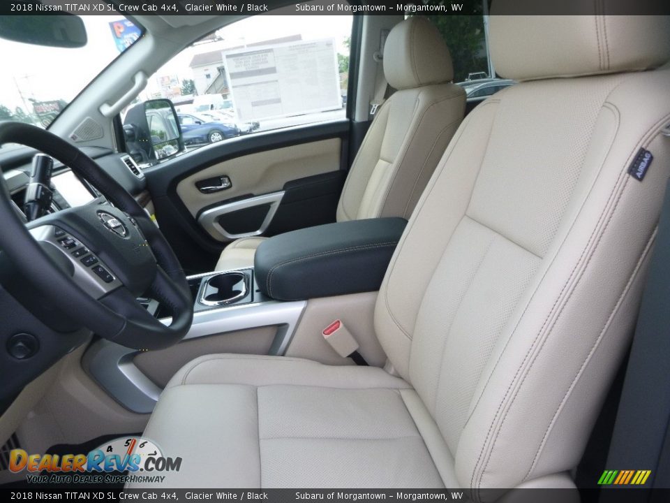 2018 Nissan TITAN XD SL Crew Cab 4x4 Glacier White / Black Photo #14