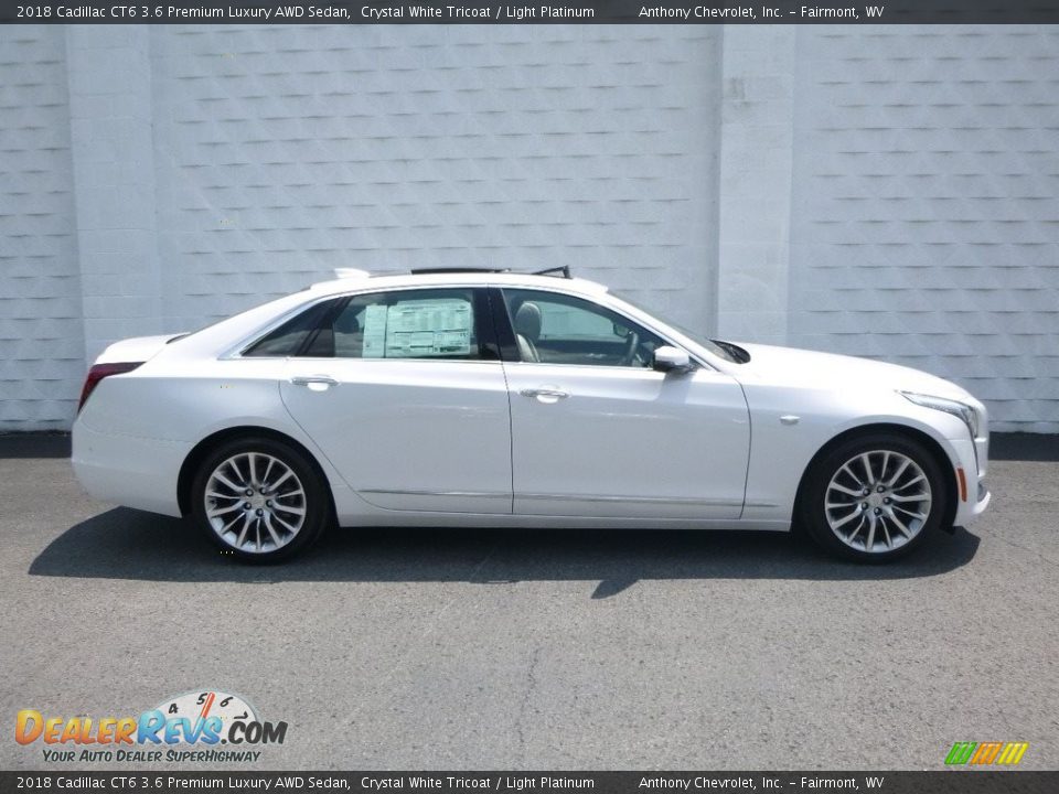 2018 Cadillac CT6 3.6 Premium Luxury AWD Sedan Crystal White Tricoat / Light Platinum Photo #4