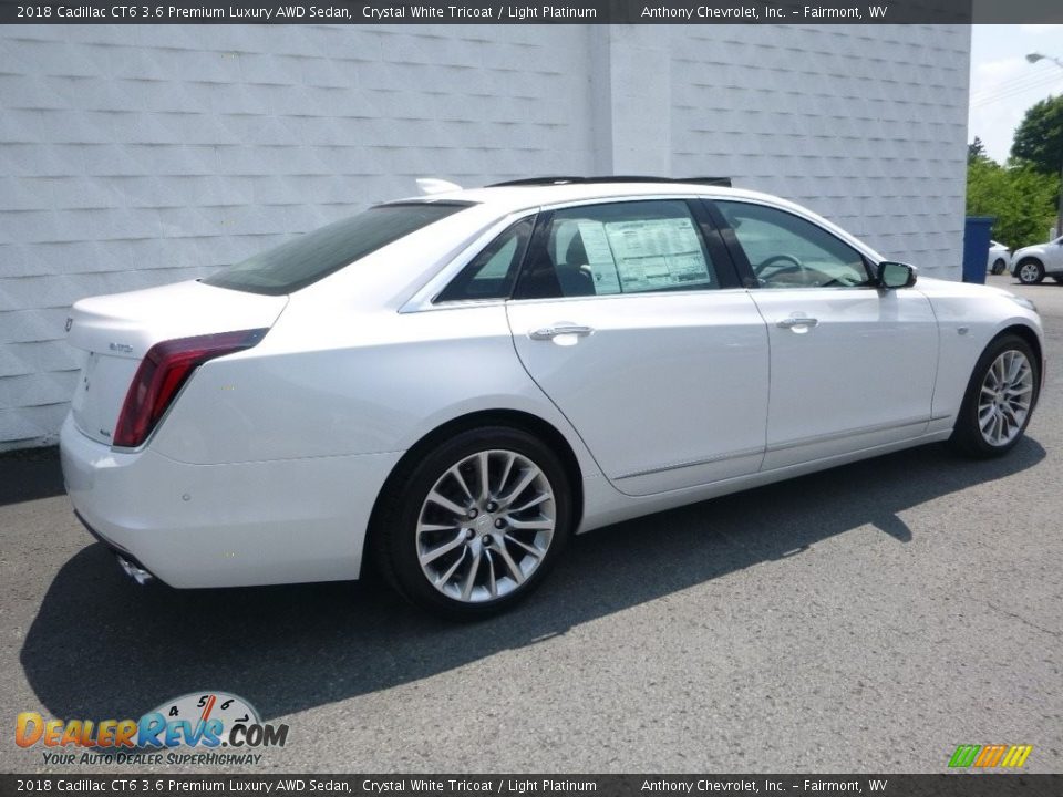 2018 Cadillac CT6 3.6 Premium Luxury AWD Sedan Crystal White Tricoat / Light Platinum Photo #5
