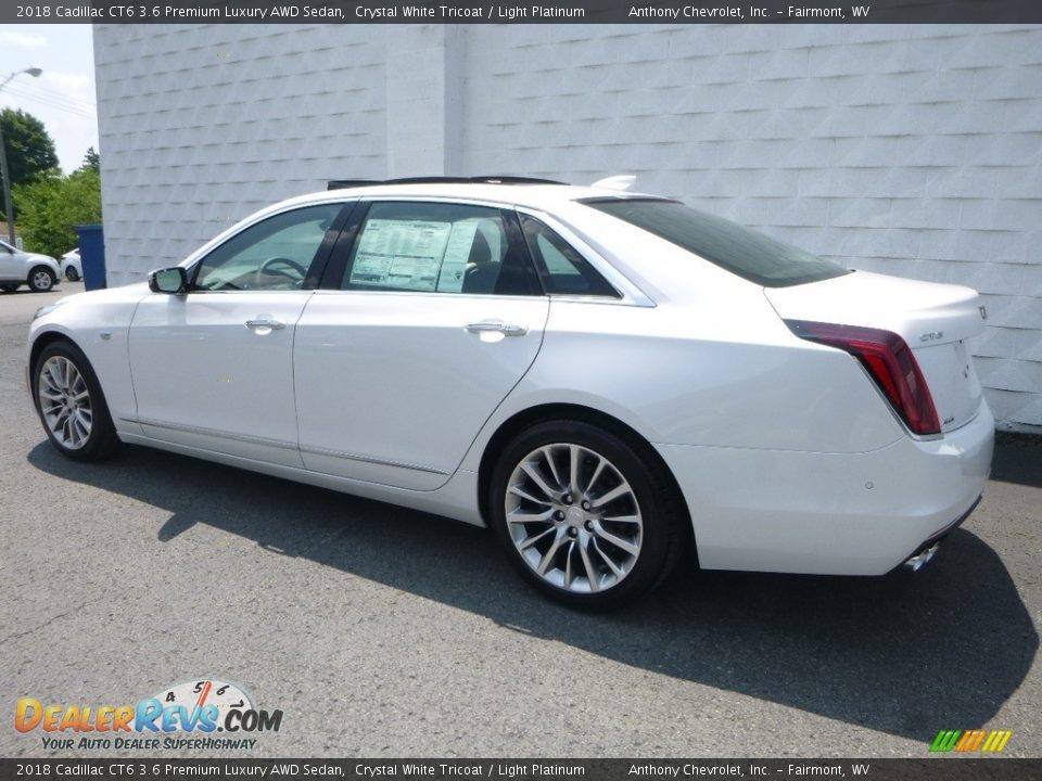 2018 Cadillac CT6 3.6 Premium Luxury AWD Sedan Crystal White Tricoat / Light Platinum Photo #6