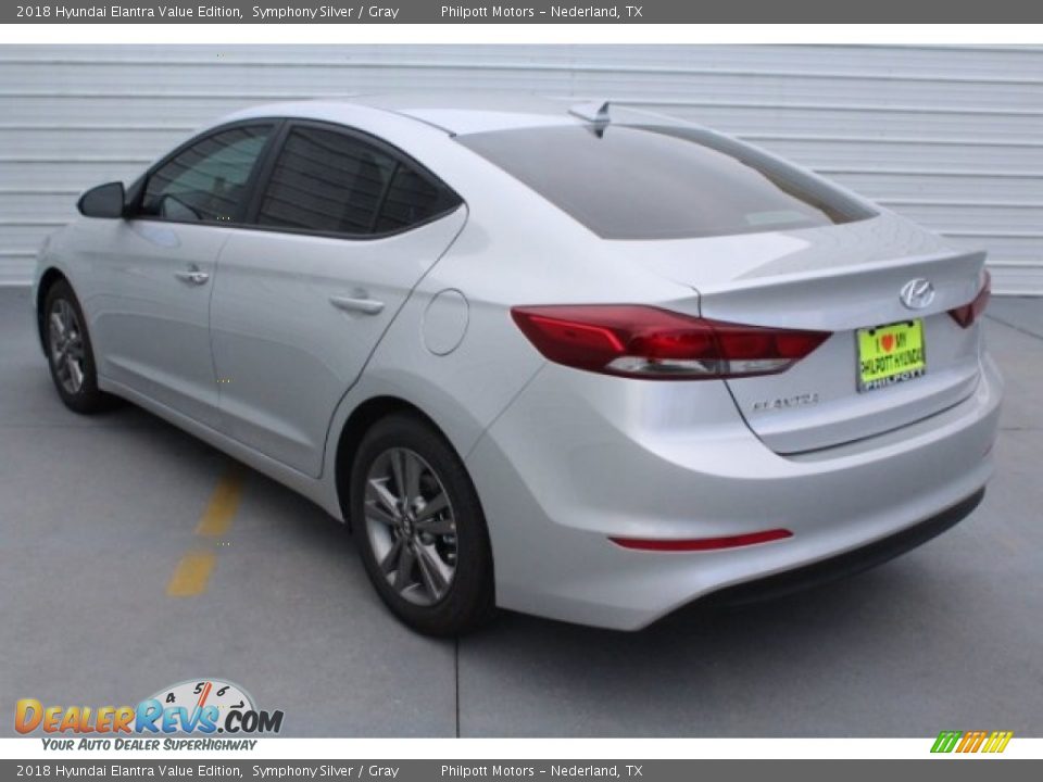2018 Hyundai Elantra Value Edition Symphony Silver / Gray Photo #7