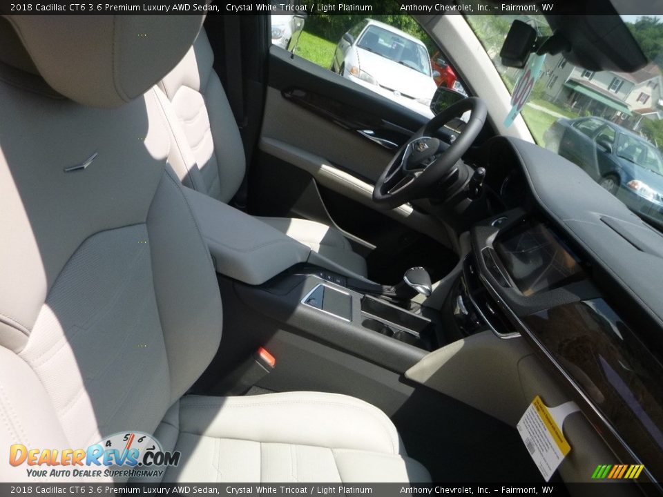 2018 Cadillac CT6 3.6 Premium Luxury AWD Sedan Crystal White Tricoat / Light Platinum Photo #9