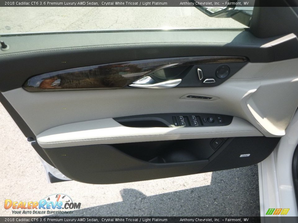 2018 Cadillac CT6 3.6 Premium Luxury AWD Sedan Crystal White Tricoat / Light Platinum Photo #11