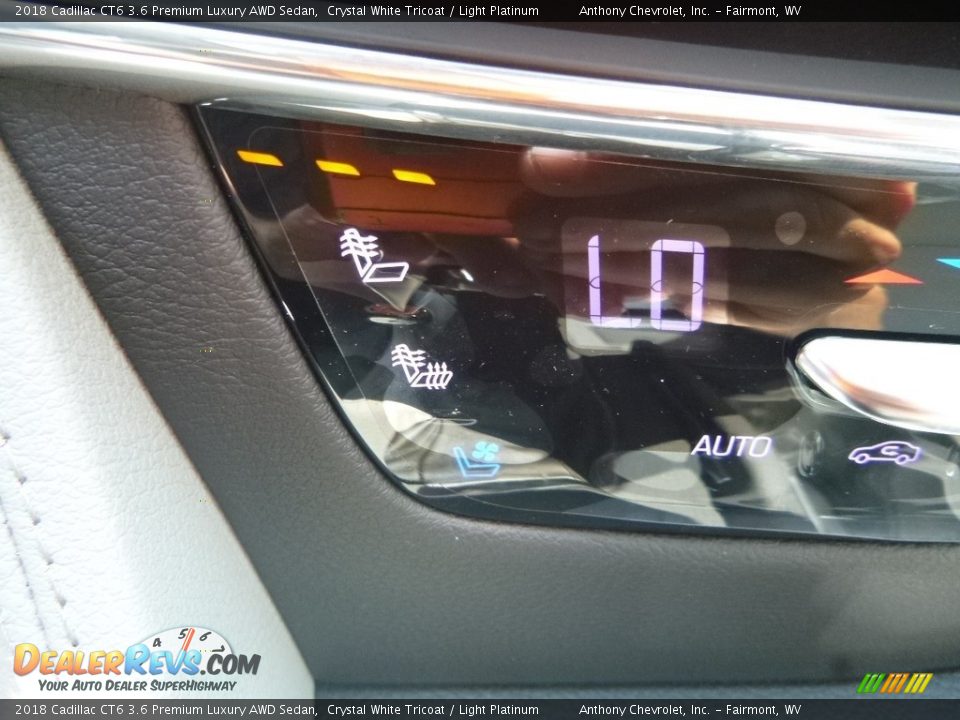 2018 Cadillac CT6 3.6 Premium Luxury AWD Sedan Crystal White Tricoat / Light Platinum Photo #17