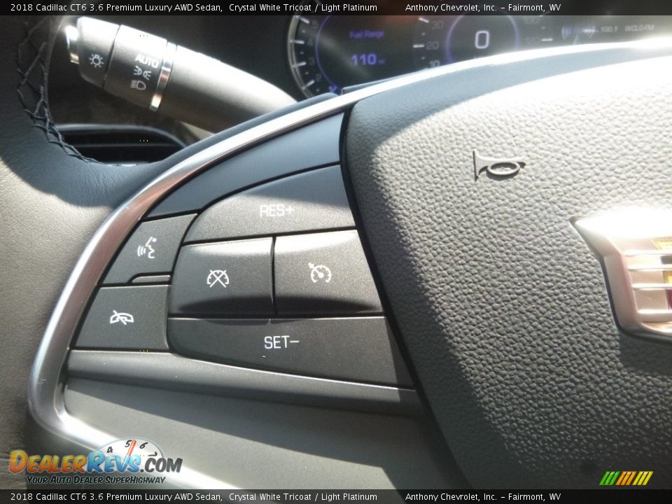 2018 Cadillac CT6 3.6 Premium Luxury AWD Sedan Crystal White Tricoat / Light Platinum Photo #19