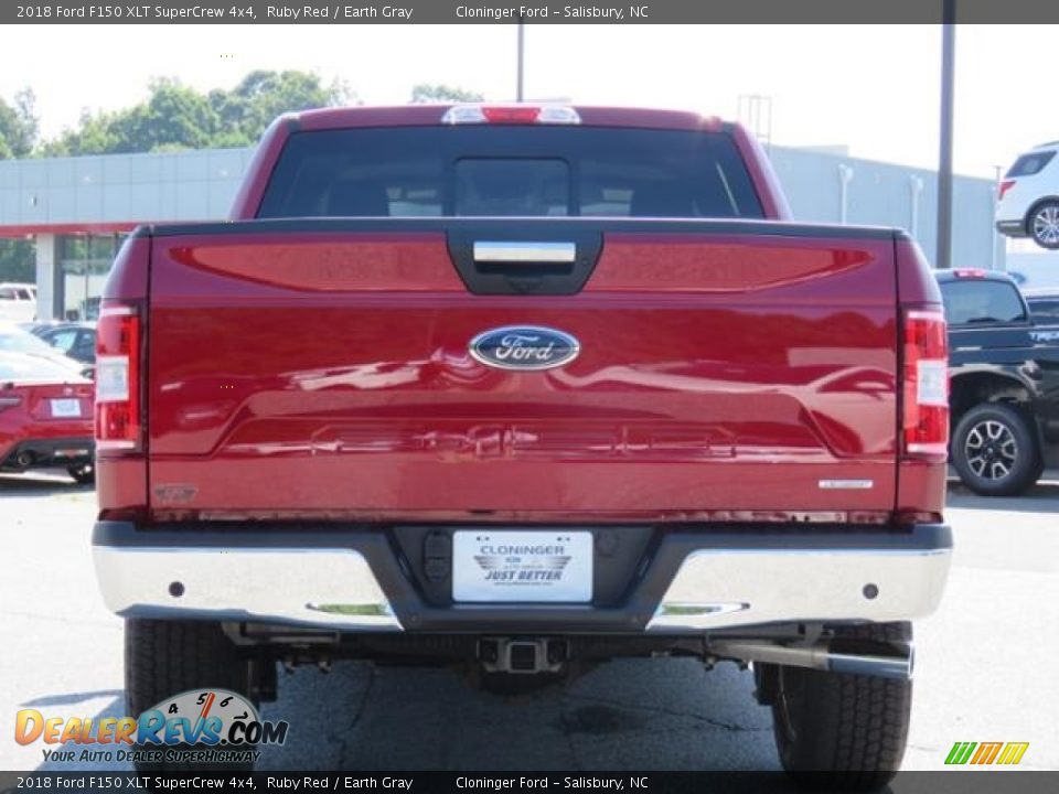 2018 Ford F150 XLT SuperCrew 4x4 Ruby Red / Earth Gray Photo #23