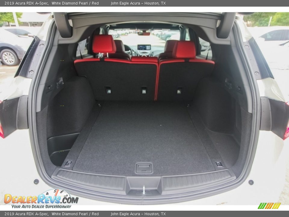 2019 Acura RDX A-Spec White Diamond Pearl / Red Photo #24