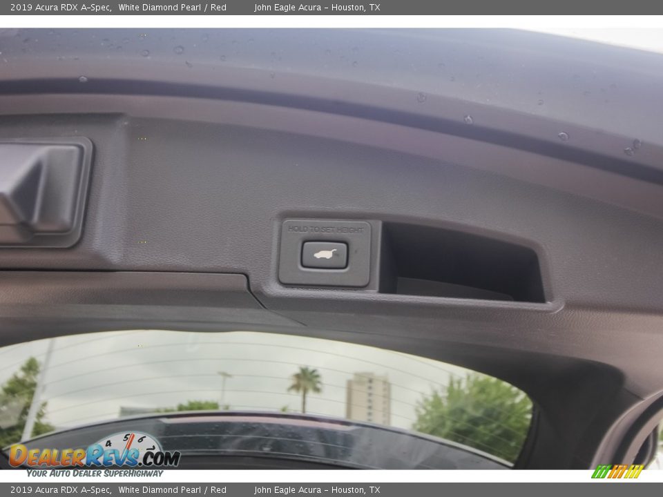 2019 Acura RDX A-Spec White Diamond Pearl / Red Photo #25