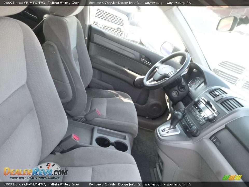 2009 Honda CR-V EX 4WD Taffeta White / Gray Photo #10